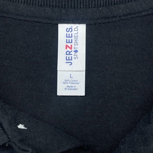 SHOPRITE Shirt L Grocery Supermarket Employee Uniform Long Sleeve Polo Black - Picture 5 of 14